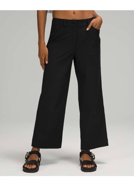 Lululemon Pants - LULULEMON City Sleek 5 Pocket Wide-Leg High Rise 7/8 Length Pant size 25